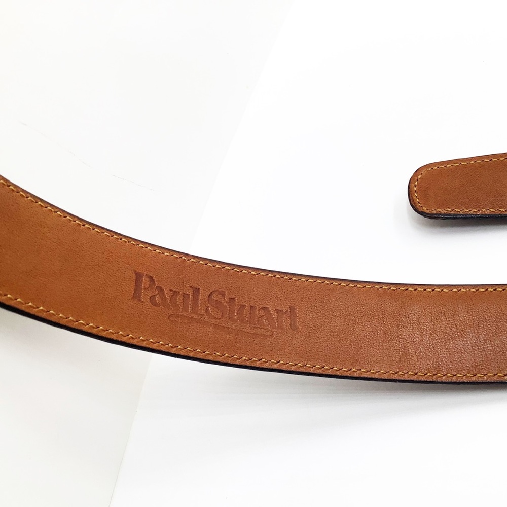 {Paul Stuart} Brown Lizard Leather Belt - Picture 5 of 5